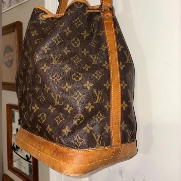 Louis Vuitton Noé Monogram Bucket Bag Vintage Authentic Made in France - Picture 6 of 16
